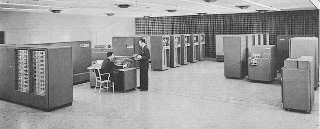 A very old mainframe from the 1950s